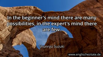 Englisches Zitat von Shunryu Suzuki als Bild