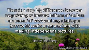 Englisches Zitat von Sidney Sheinberg als Bild