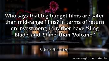 Englisches Zitat von Sidney Sheinberg als Bild