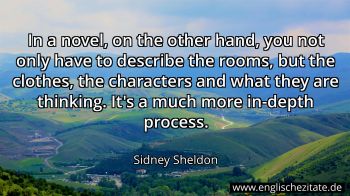 Englisches Zitat von Sidney Sheldon als Bild