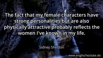 Englisches Zitat von Sidney Sheldon als Bild