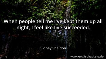 Englisches Zitat von Sidney Sheldon als Bild