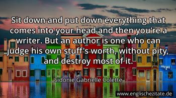 Englisches Zitat von Sidonie Gabrielle Colette als Bild