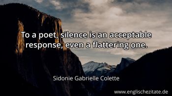 Englisches Zitat von Sidonie Gabrielle Colette als Bild