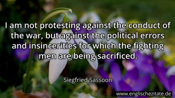 Englisches Zitat von Siegfried Sassoon als Bild