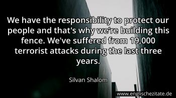 Englisches Zitat von Silvan Shalom als Bild