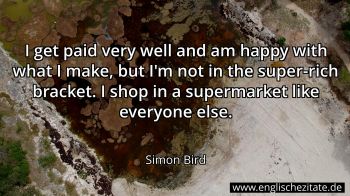 Englisches Zitat von Simon Bird als Bild