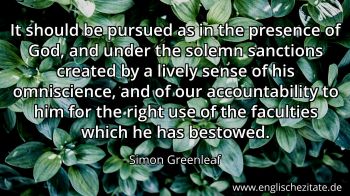 Englisches Zitat von Simon Greenleaf als Bild