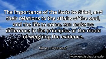 Englisches Zitat von Simon Greenleaf als Bild
