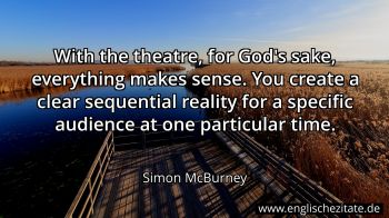 Englisches Zitat von Simon McBurney als Bild