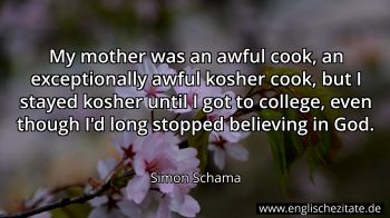Englisches Zitat von Simon Schama als Bild
