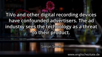 Englisches Zitat von Simon Sinek als Bild