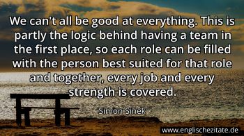 Englisches Zitat von Simon Sinek als Bild