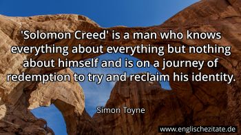 Englisches Zitat von Simon Toyne als Bild