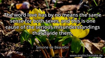 Englisches Zitat von Simone de Beauvoir als Bild
