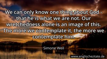 Englisches Zitat von Simone Weil als Bild