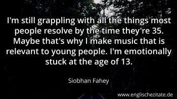 Englisches Zitat von Siobhan Fahey als Bild