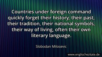 Englisches Zitat von Slobodan Milosevic als Bild