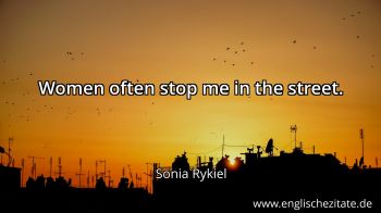 Englisches Zitat von Sonia Rykiel als Bild