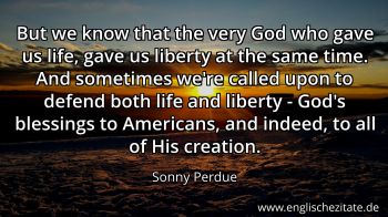 Englisches Zitat von Sonny Perdue als Bild