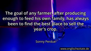 Englisches Zitat von Sonny Perdue als Bild