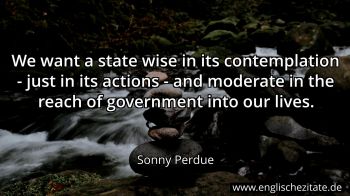 Englisches Zitat von Sonny Perdue als Bild