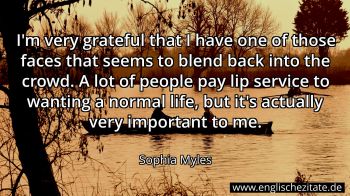 Englisches Zitat von Sophia Myles als Bild