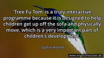 Englisches Zitat von Sophie Aldred als Bild