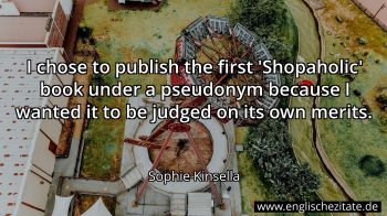 Englisches Zitat von Sophie Kinsella als Bild