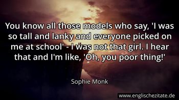Englisches Zitat von Sophie Monk als Bild