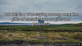 Englisches Zitat von Sophocles als Bild