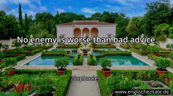 Englisches Zitat von Sophocles als Bild