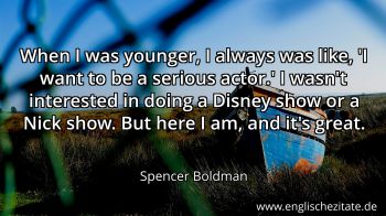 Englisches Zitat von Spencer Boldman als Bild
