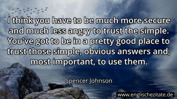 Englisches Zitat von Spencer Johnson als Bild