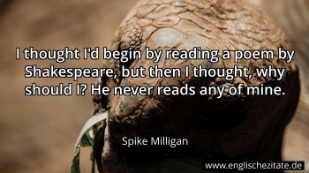 Englisches Zitat von Spike Milligan als Bild