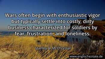 Englisches Zitat von Stanley A. McChrystal als Bild
