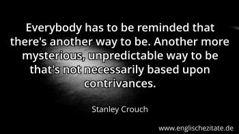Englisches Zitat von Stanley Crouch als Bild