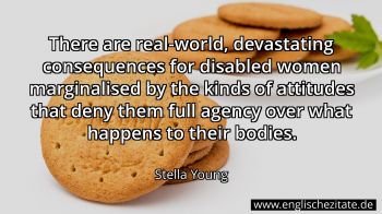 Englisches Zitat von Stella Young als Bild