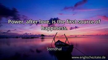 Englisches Zitat von Stendhal als Bild