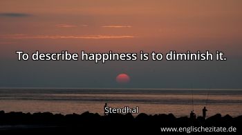 Englisches Zitat von Stendhal als Bild