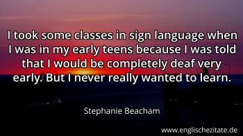 Englisches Zitat von Stephanie Beacham als Bild