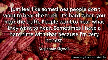 Englisches Zitat von Stephanie Sigman als Bild