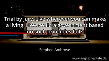 Englisches Zitat von Stephen Ambrose als Bild