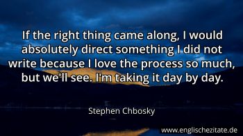 Englisches Zitat von Stephen Chbosky als Bild