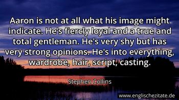 Englisches Zitat von Stephen Collins als Bild