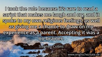 Englisches Zitat von Stephen Collins als Bild