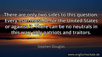 Englisches Zitat von Stephen Douglas als Bild
