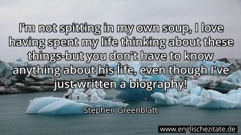 Englisches Zitat von Stephen Greenblatt als Bild