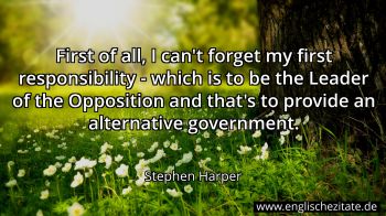 Englisches Zitat von Stephen Harper als Bild