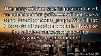 Englisches Zitat von Stephen Harper als Bild